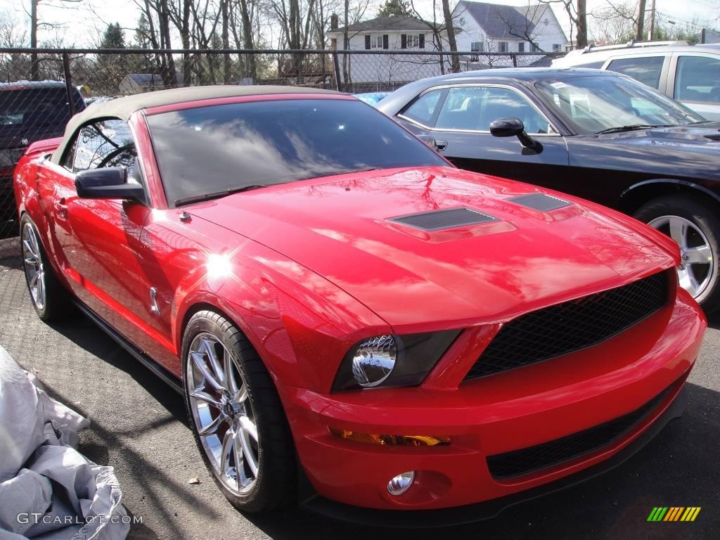 2007 Mustang Shelby GT500 Convertible - Torch Red / Black Leather photo #3