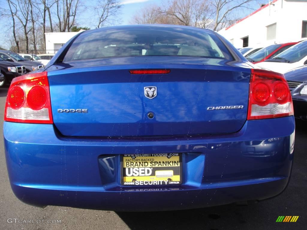 2009 Charger SE - Deep Water Blue Pearl / Dark Slate Gray photo #4