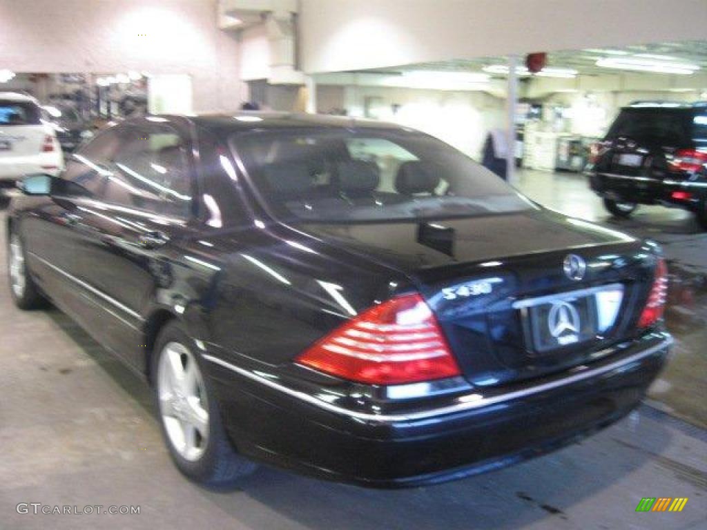 2004 S 430 Sedan - Black / Charcoal photo #7