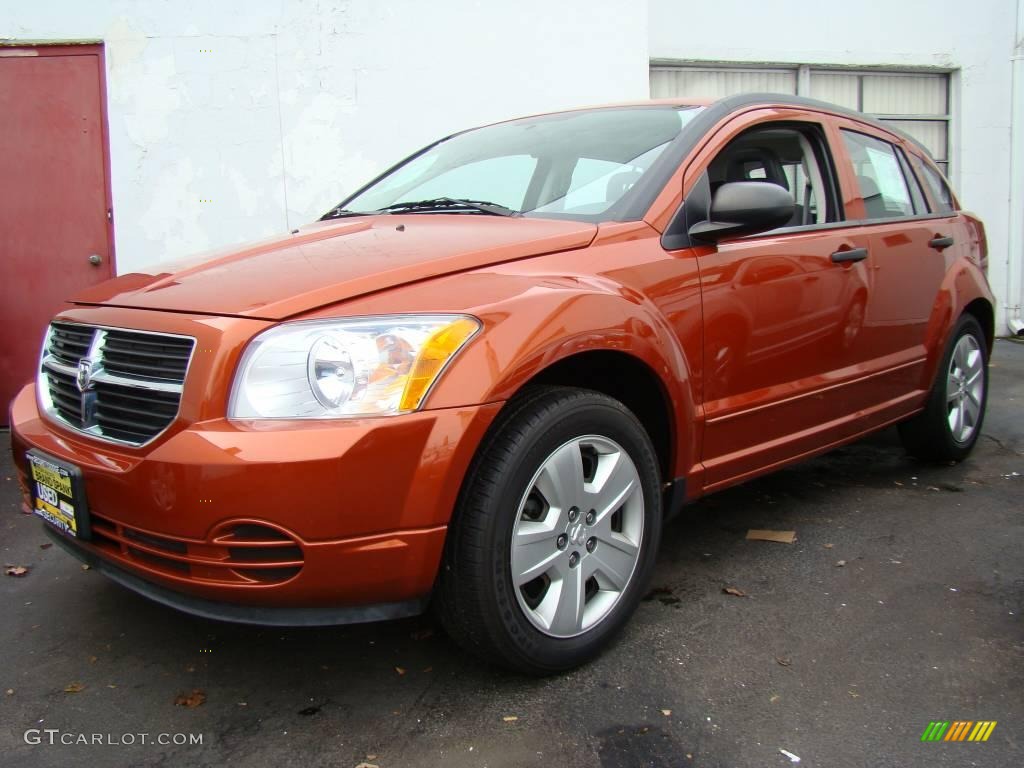 Sunburst Orange Pearl Dodge Caliber