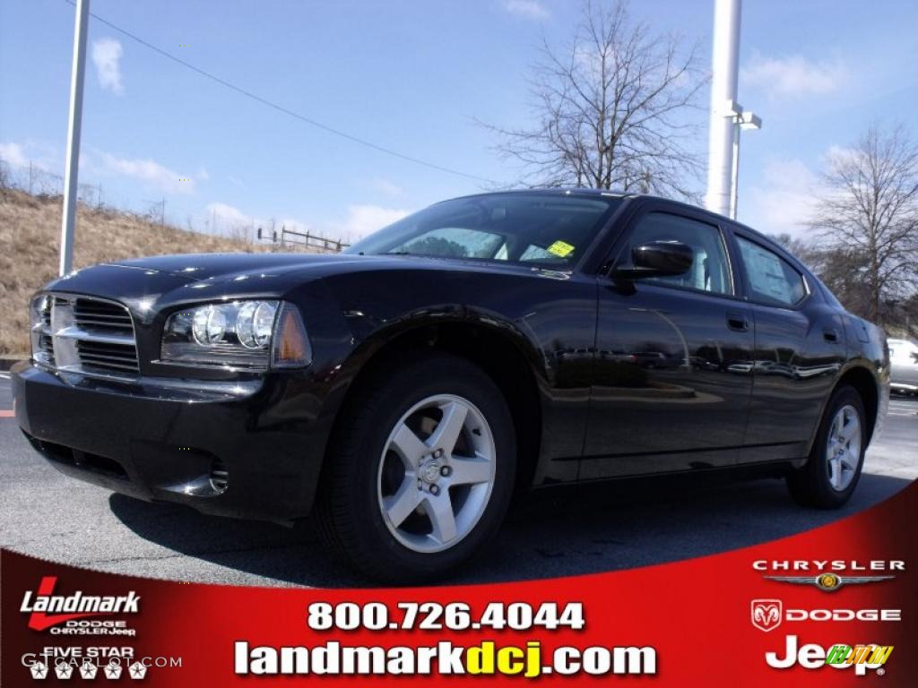 2010 Charger SE - Brilliant Black Crystal Pearl / Dark Slate Gray photo #1