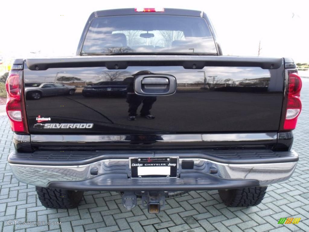 2007 Silverado 1500 Classic LT  Z71 Crew Cab 4x4 - Black / Tan photo #4