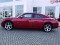 2008 Inferno Red Crystal Pearl Dodge Charger DUB Edition  photo #2