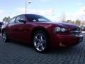 2008 Inferno Red Crystal Pearl Dodge Charger DUB Edition  photo #7