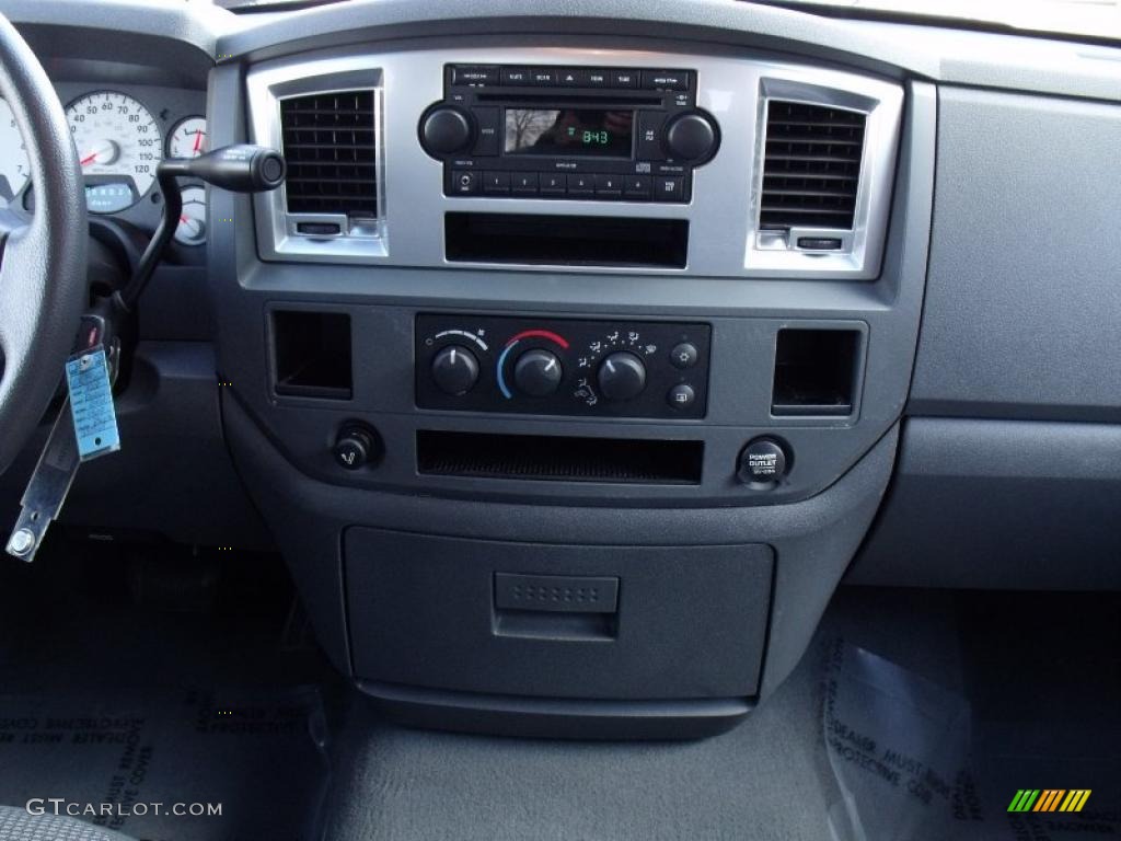 2008 Ram 1500 Big Horn Edition Quad Cab - Brilliant Black Crystal Pearl / Medium Slate Gray photo #23