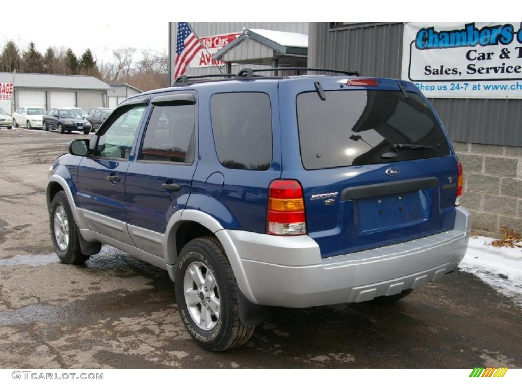 2007 Escape XLT V6 4WD - Vista Blue Metallic / Gray photo #10