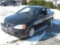 2001 Nighthawk Black Pearl Honda Civic LX Coupe  photo #1