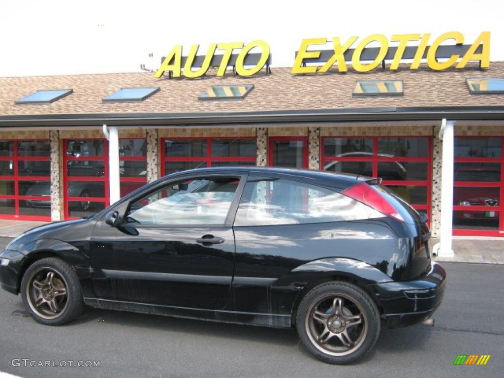 2003 Focus ZX3 Coupe - Pitch Black / Black photo #1