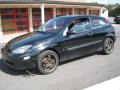 2003 Pitch Black Ford Focus ZX3 Coupe  photo #2