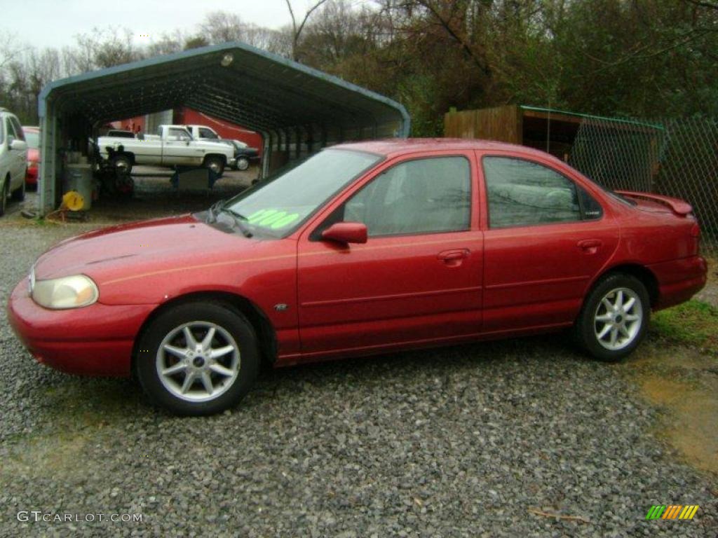 1999 Contour SE - Toreador Red Metallic / Medium Dark Prairie Tan photo #2