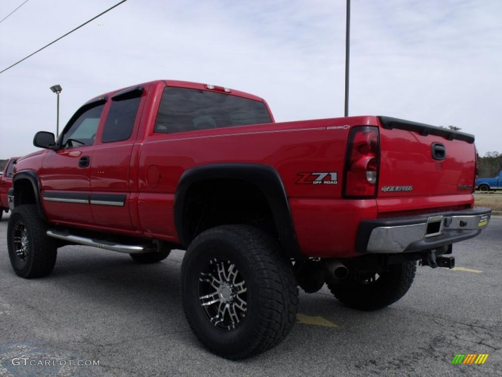 2005 Silverado 1500 Z71 Extended Cab 4x4 - Victory Red / Dark Charcoal photo #6