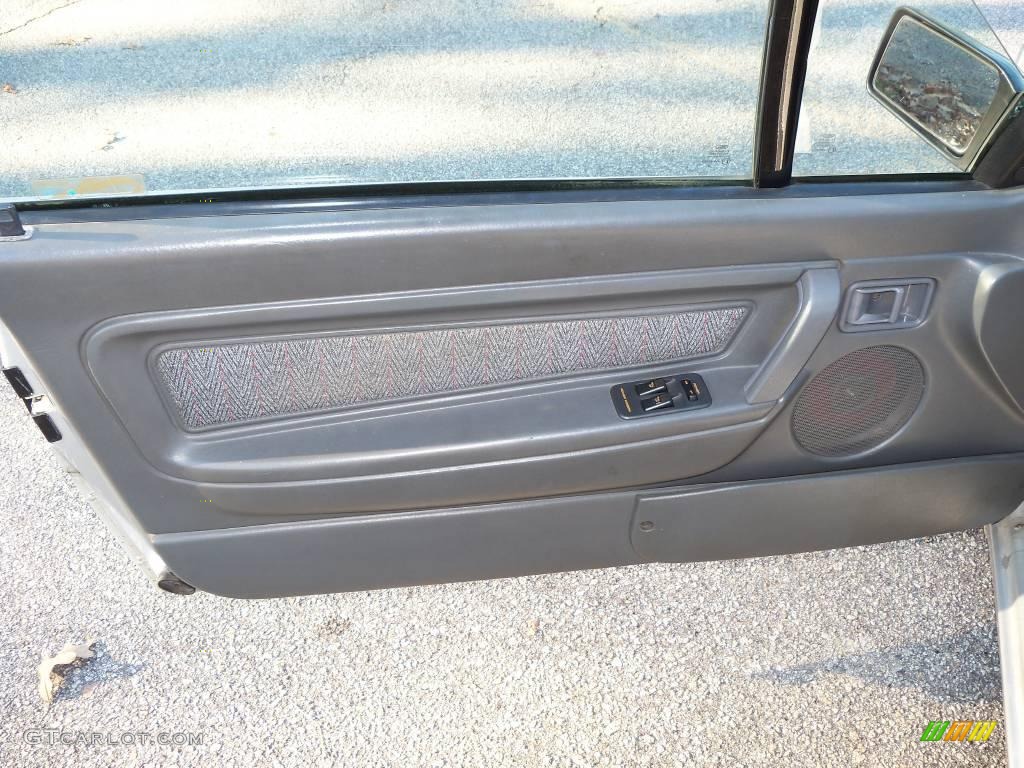 1991 Mercury Capri XR2 Turbo Gray Door Panel Photo #25797398