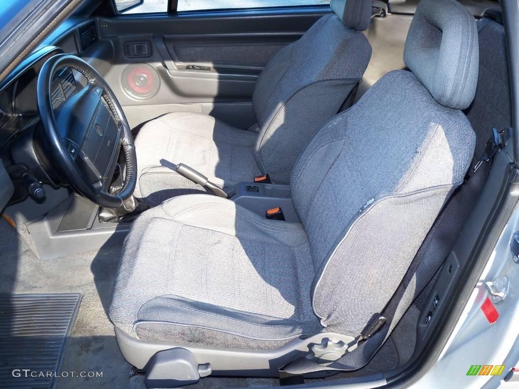 Gray Interior 1991 Mercury Capri XR2 Turbo Photo #25797418