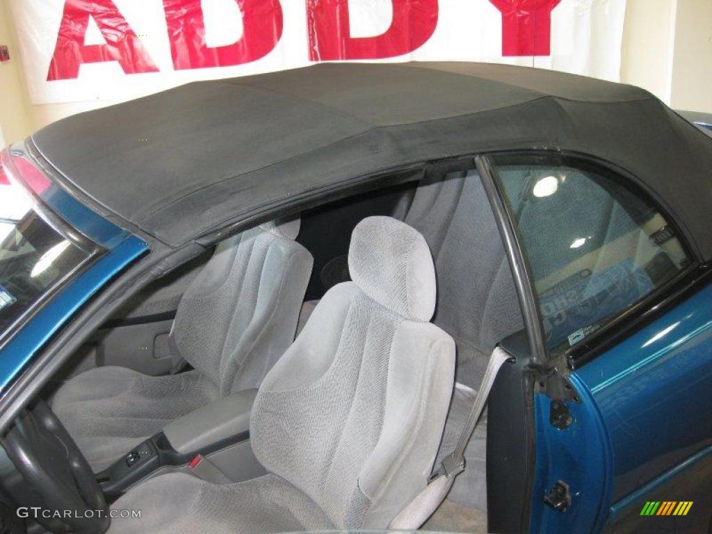 1996 Cavalier LS Convertible - Medium Bright Blue Metallic / Dark Gray photo #19