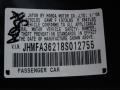 Nighthawk Black Pearl - Civic Hybrid Sedan Photo No. 19