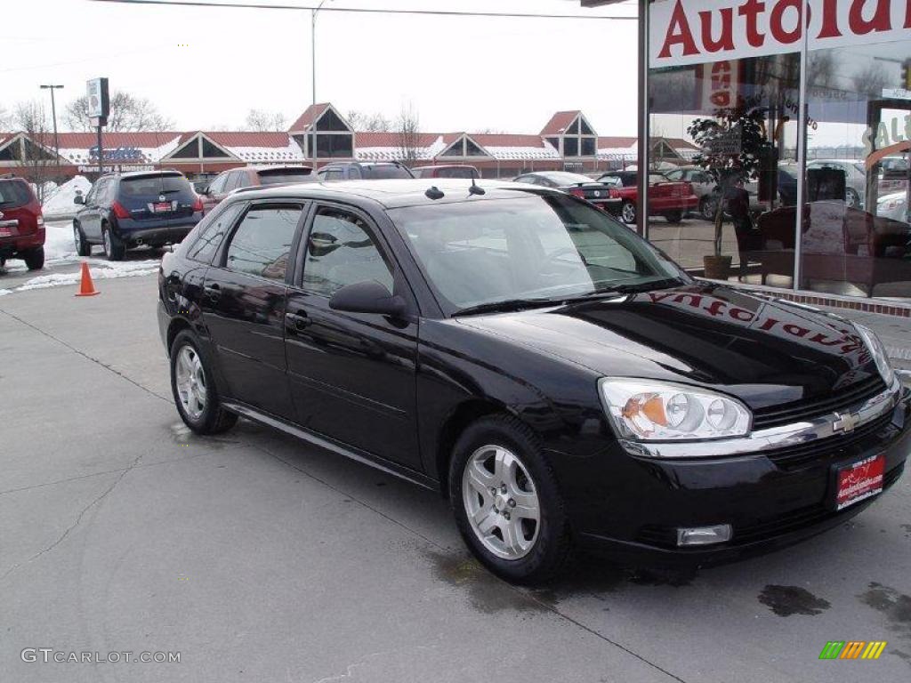 2005 Malibu Maxx LT Wagon - Black / Neutral Beige photo #3