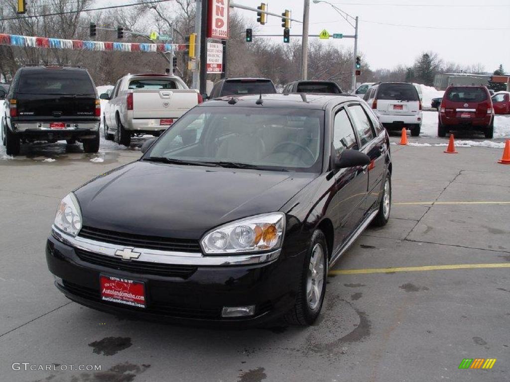 2005 Malibu Maxx LT Wagon - Black / Neutral Beige photo #4