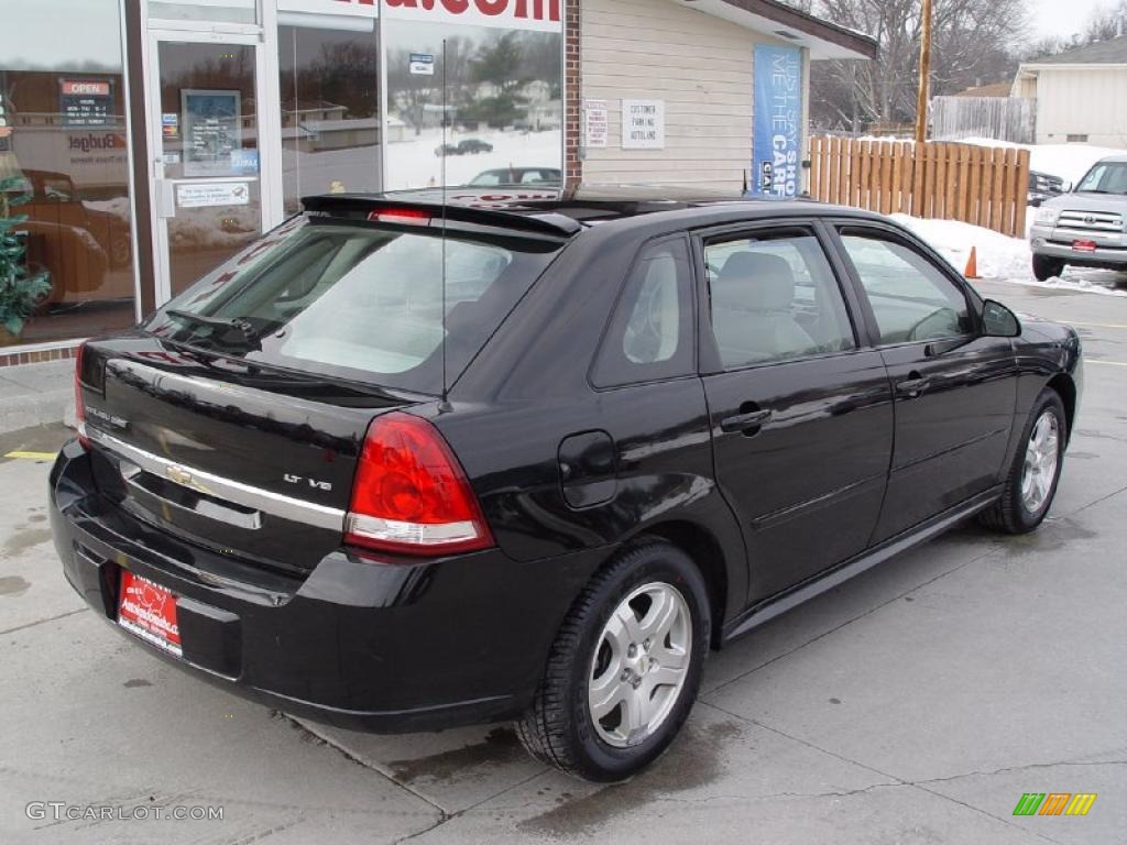 2005 Malibu Maxx LT Wagon - Black / Neutral Beige photo #5