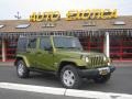 2008 Rescue Green Metallic Jeep Wrangler Unlimited Sahara 4x4  photo #2