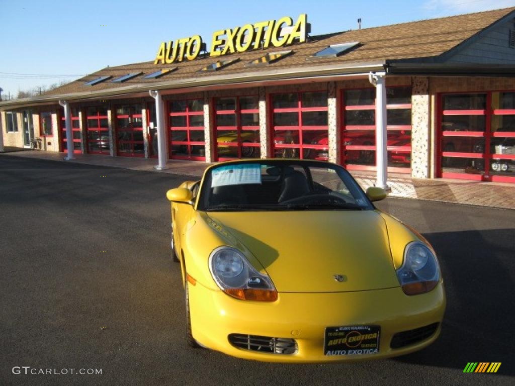 Speed Yellow Porsche Boxster