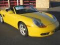 2001 Speed Yellow Porsche Boxster   photo #2