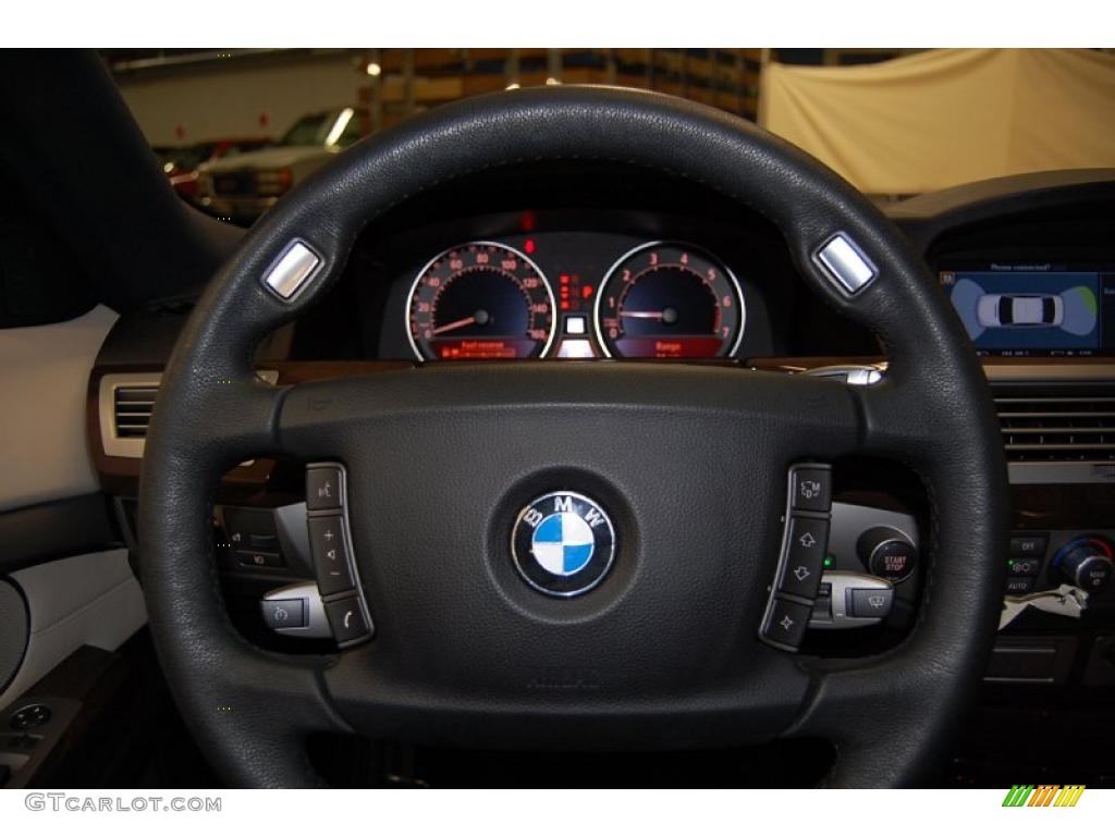 2007 7 Series 750i Sedan - Jet Black / Cream Beige photo #33