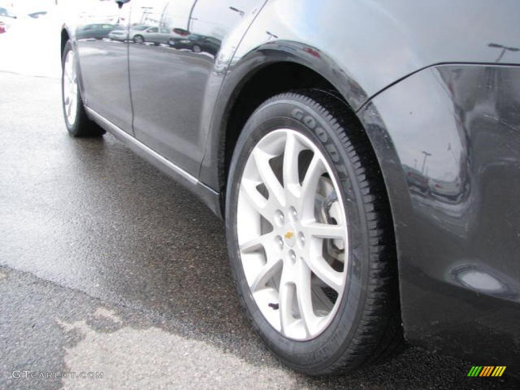 2008 Malibu LTZ Sedan - Black Granite Metallic / Ebony/Brick Red photo #8