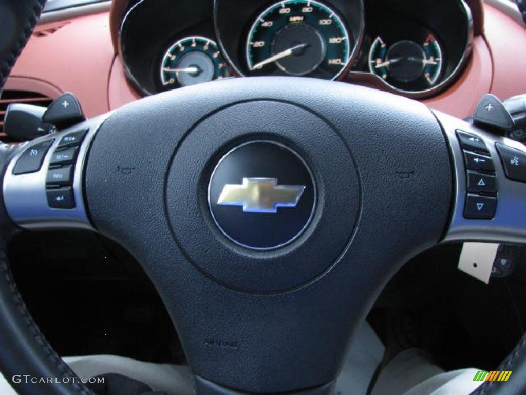 2008 Malibu LTZ Sedan - Black Granite Metallic / Ebony/Brick Red photo #14