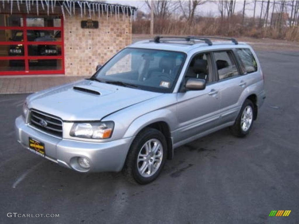 2004 Forester 2.5 XT - Platinum Silver Metallic / Black photo #3