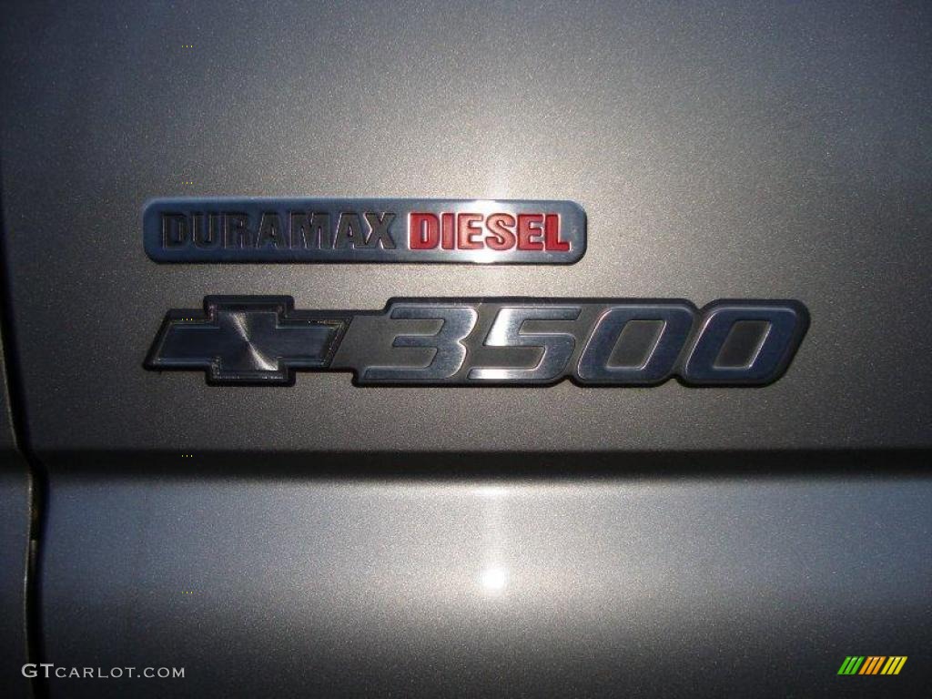 2003 Silverado 3500 LS Crew Cab 4x4 Dually - Light Pewter Metallic / Medium Gray photo #8