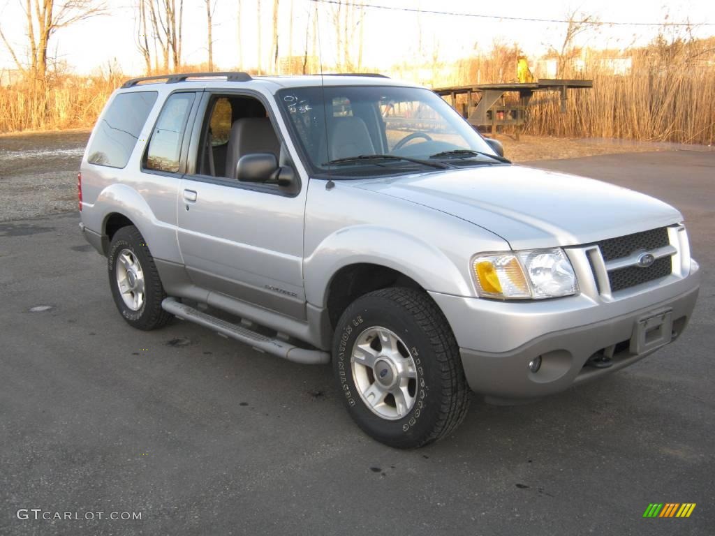 2001 Explorer Sport 4x4 - Silver Frost Metallic / Dark Graphite photo #2