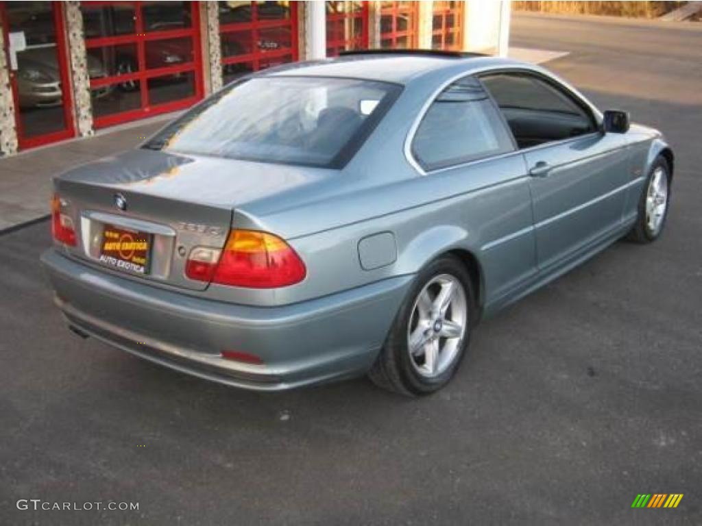 2002 3 Series 325i Coupe - Grey Green Metallic / Black photo #2