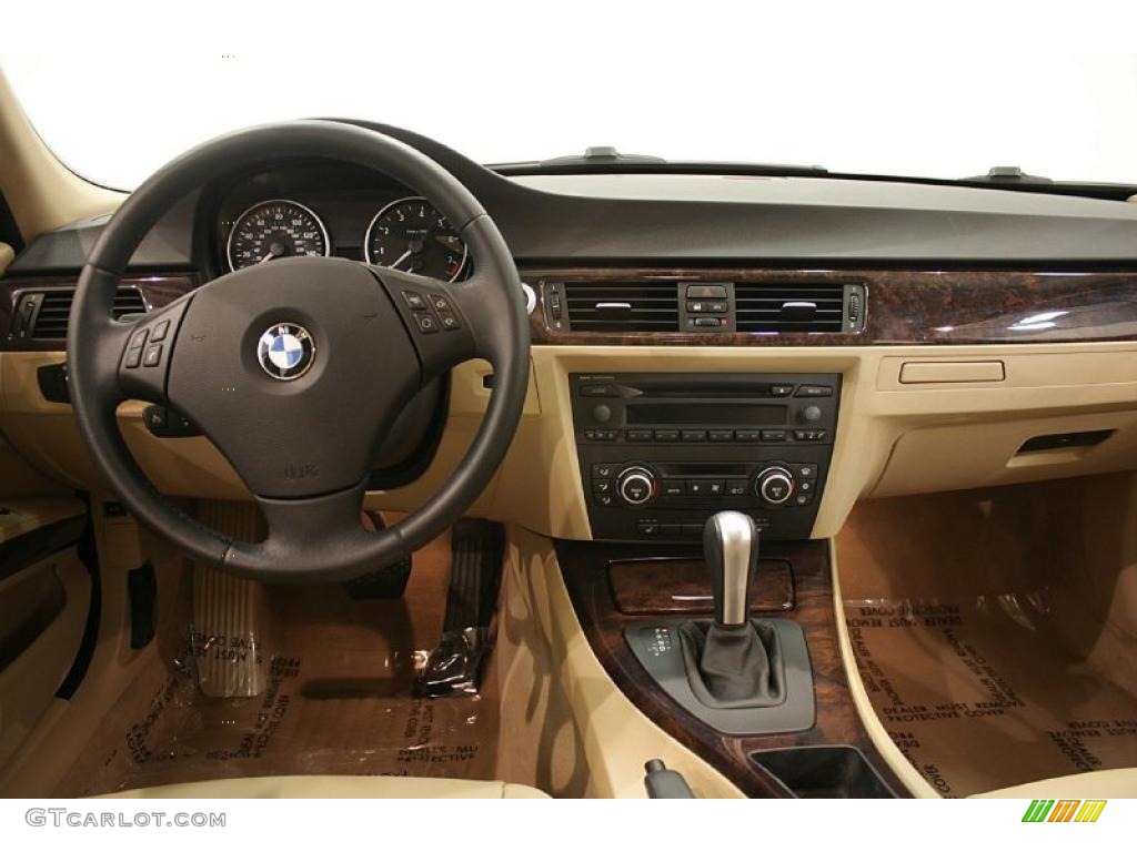 2007 3 Series 328xi Sedan - Monaco Blue Metallic / Beige Dakota Leather photo #24