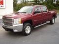 2008 Deep Ruby Metallic Chevrolet Silverado 2500HD LT Z71 Crew Cab 4x4  photo #2