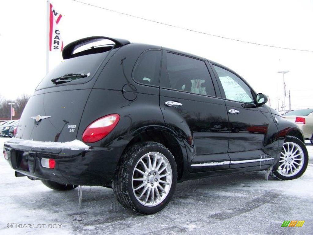 2008 PT Cruiser Limited Turbo - Brilliant Black Crystal Pearl / Pastel Slate Gray photo #7