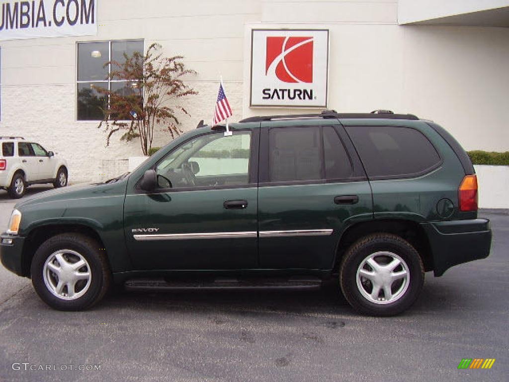 2006 Envoy SLT - Emerald Green Metallic / Light Tan/Ebony Black photo #1