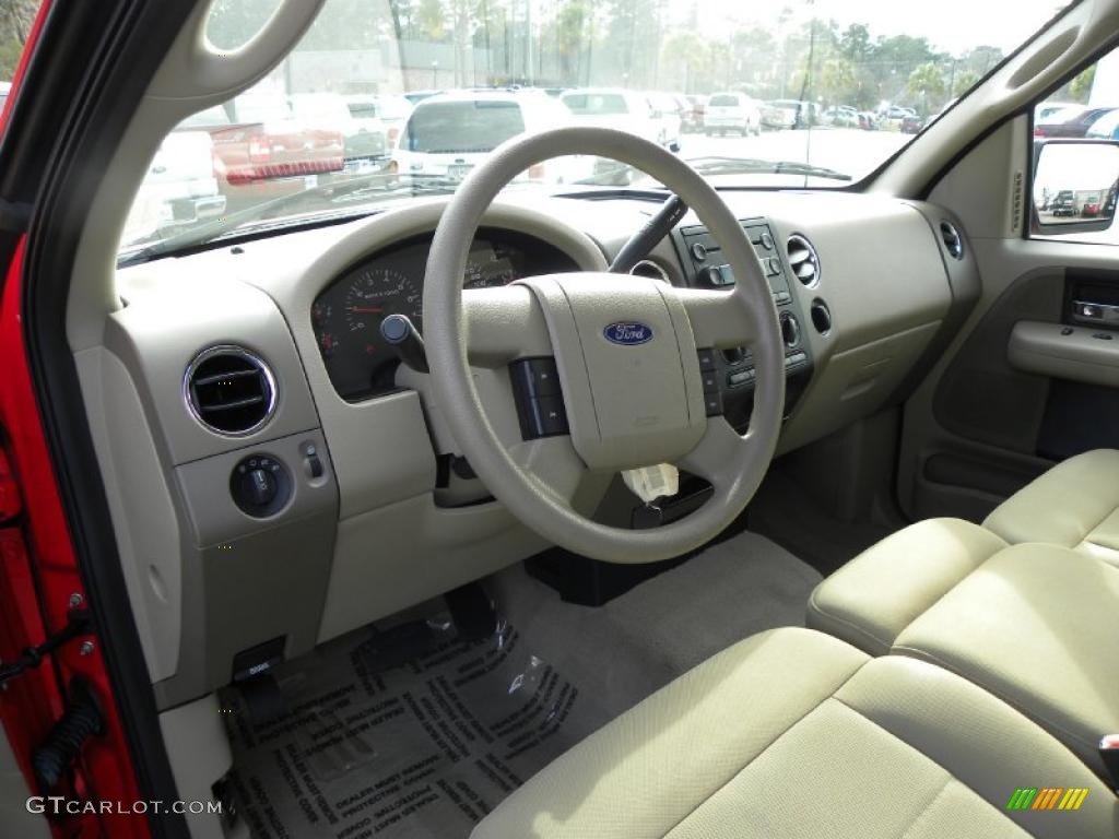 2006 F150 XLT SuperCab - Bright Red / Tan photo #3