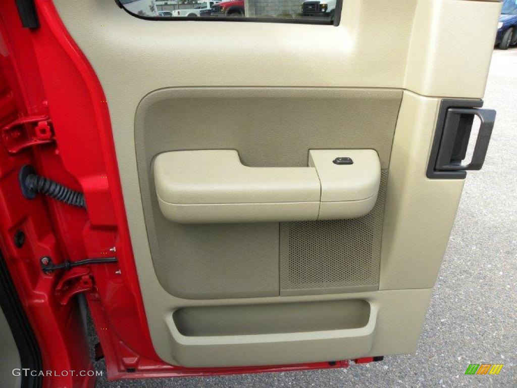 2006 F150 XLT SuperCab - Bright Red / Tan photo #7