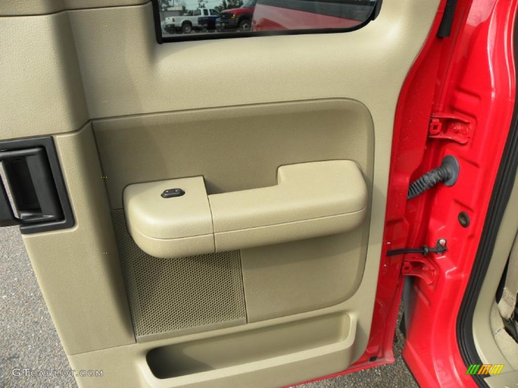 2006 F150 XLT SuperCab - Bright Red / Tan photo #11