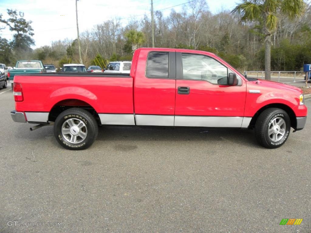 2006 F150 XLT SuperCab - Bright Red / Tan photo #12