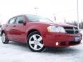 2008 Inferno Red Crystal Pearl Dodge Avenger SXT  photo #1