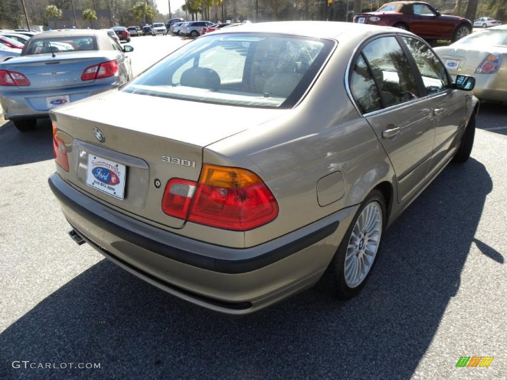 2001 3 Series 330i Sedan - Sahara Beige Metallic / Sand photo #14