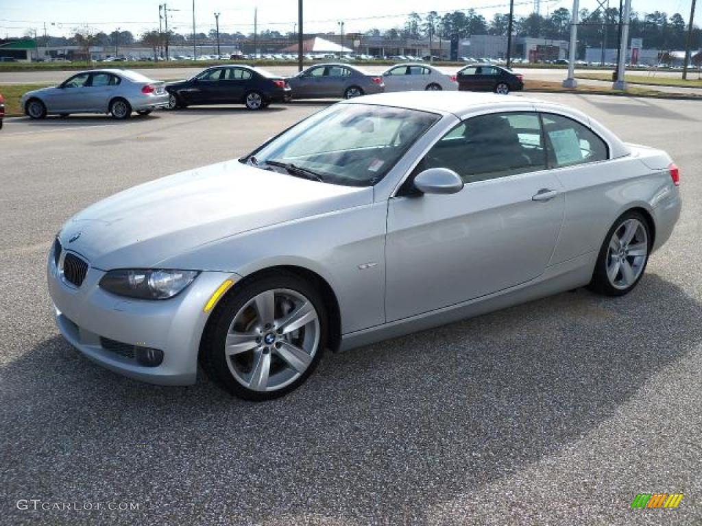 2008 3 Series 335i Convertible - Titanium Silver Metallic / Black photo #4