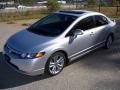 2008 Alabaster Silver Metallic Honda Civic Si Sedan  photo #4