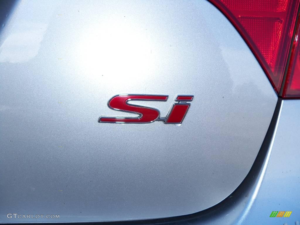 2008 Civic Si Sedan - Alabaster Silver Metallic / Black photo #9