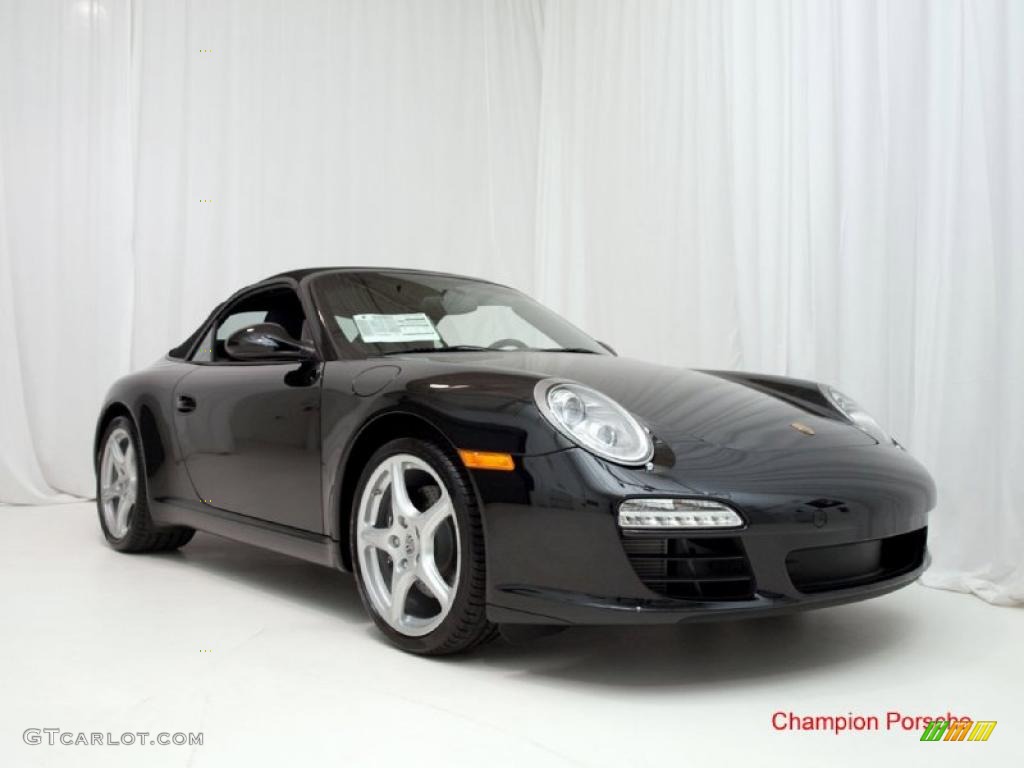 2010 911 Carrera Cabriolet - Black / Black photo #20