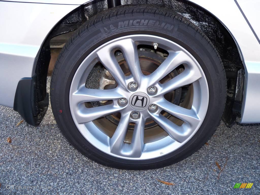2008 Civic Si Sedan - Alabaster Silver Metallic / Black photo #16