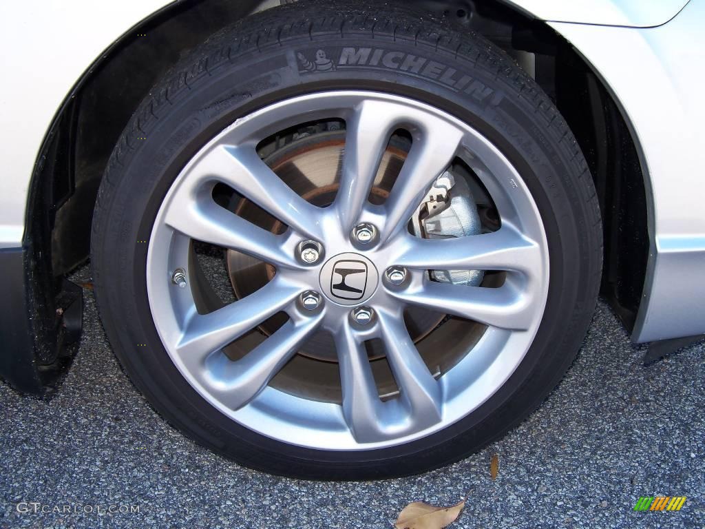2008 Civic Si Sedan - Alabaster Silver Metallic / Black photo #17