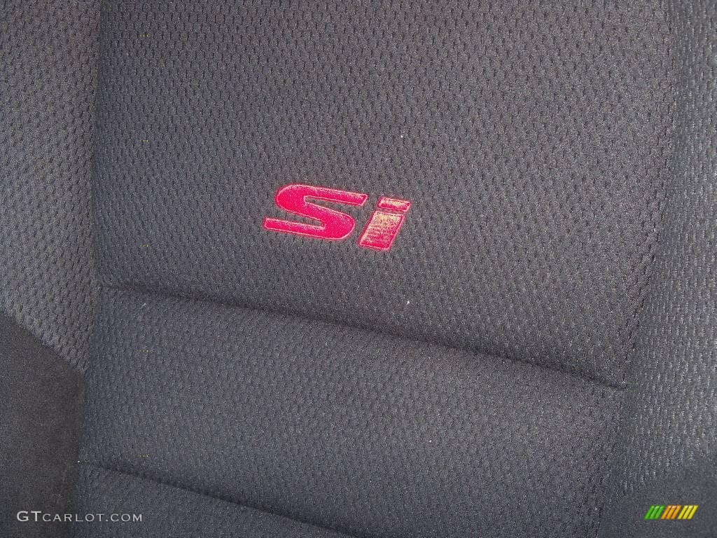 2008 Civic Si Sedan - Alabaster Silver Metallic / Black photo #27
