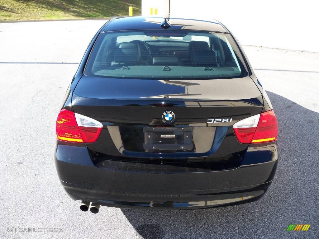 2007 3 Series 328i Sedan - Jet Black / Black photo #6